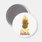 Heiße Kartoffel Magnet (Vorderseite/Rückseite)