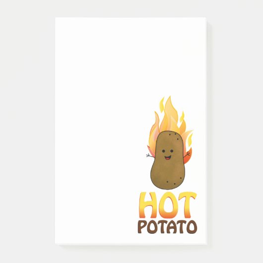 Heiße Kartoffel Post-it Klebezettel (Vorderseite)