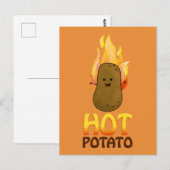 Heiße Kartoffel Postkarte (Vorne/Hinten)