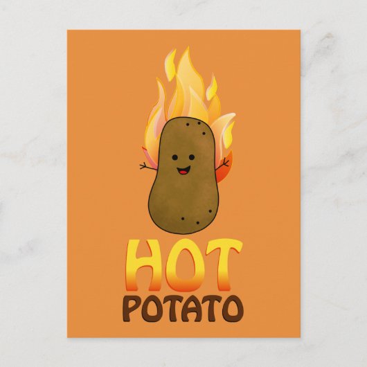 Heiße Kartoffel Postkarte (Vorderseite)