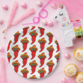 Heiße Kawaii Pepper Diva Pappteller (Party)