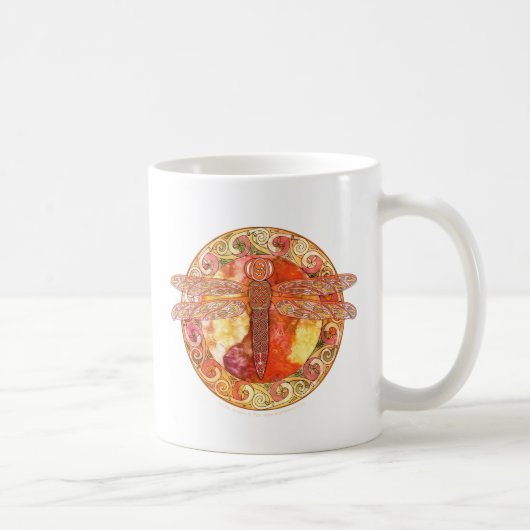 Heiße keltische Libelle Kaffeetasse (Rechts)