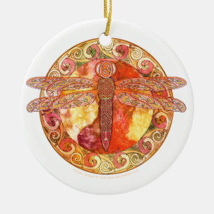 Heiße keltische Libellen-Verzierung Keramik Ornament