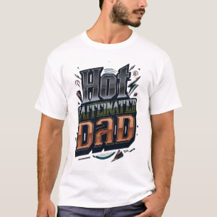 Heiße koffeinhaltige Dad-Grafik-T-Shirt T-Shirt