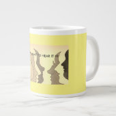 Heiße Köpfe, ich WOLL nicht, es zu hören!!! Jumbo-Tasse (Vorderseite Rechts)