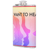 Heiße Köpfe, ich WOLLTE nicht, ES zu hören Flasche Flachmann (Links)