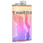 Heiße Köpfe, ich WOLLTE nicht, ES zu hören Flasche Flachmann (Rechts)