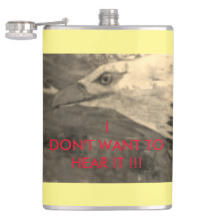 Heiße Köpfe, ich WOLLTE nicht, ES zu hören Flasche Flachmann