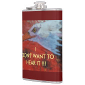 Heiße Köpfe, ich WOLLTE nicht, ES zu hören Flasche Flachmann (Links)