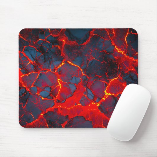 Heiße Lava-Oberfläche (Stil 1) Ölmalerei Mousepad (Mit Mouse)