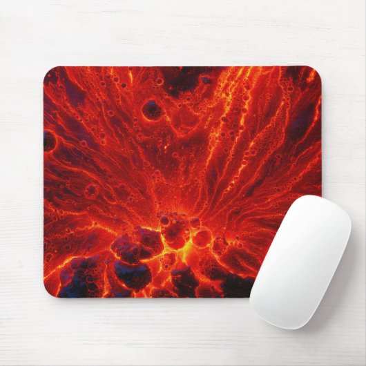 Heiße Lava-Oberfläche (Stil 2) Ölmalerei Mousepad (Mit Mouse)
