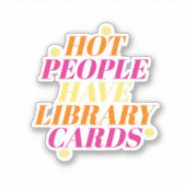Heiße Leute Bibliothek Aufkleber (Vorderseite)