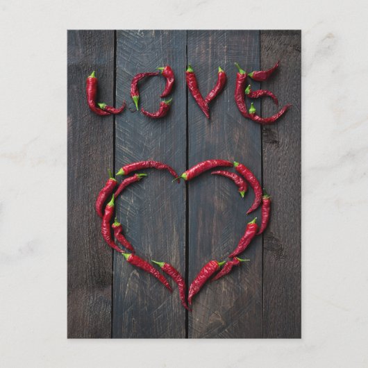 Heiße Liebe Postkarte (Vorderseite)