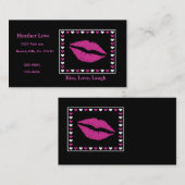 Heiße Lippen u. Herzen Visitenkarte (Vorne/Hinten)