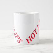 heiße LippenTasse Jumbo-Tasse (Vorderseite)