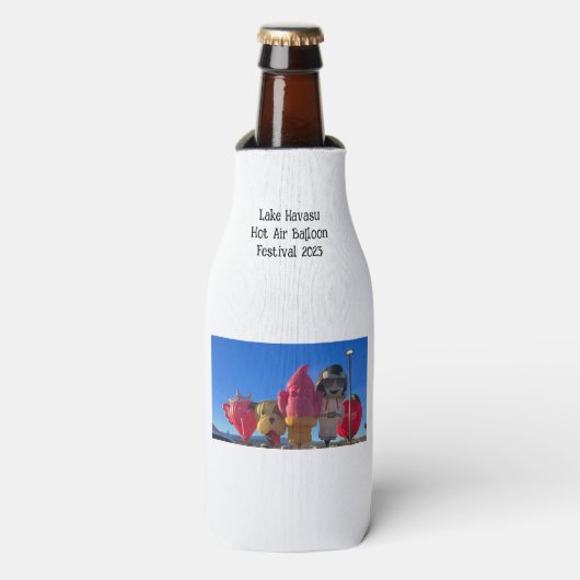 Heiße Luft-Ballonfest 2023 am Havasu-See Flaschenkühler (Flaschenvorderseite)