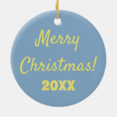 Heiße Luft Balloons Foto Collage Weihnachtsschmuck (Hinten)