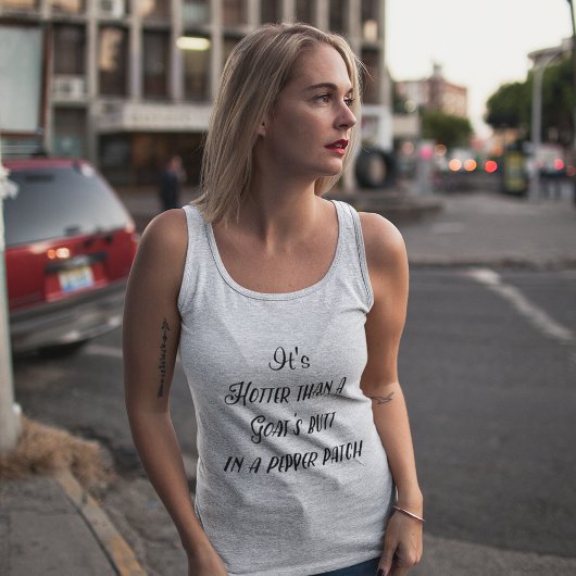 Heiße lustige Paprika-Patch-Spruch Tank Top