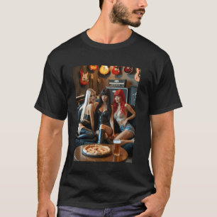 Heiße Mädchen auf T-Shirt für Männer Heiße Mädche