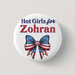 Heiße Mädchen für Zohran Mamdani NYC Bürgermeister Button