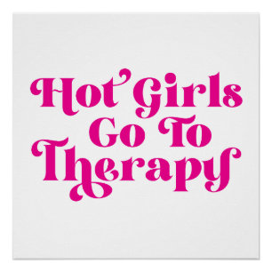 Heiße Mädchen gehen zur Therapie Poster