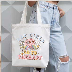 Heiße Mädchen gehen zur Therapie Retro Selbstfürso Tragetasche