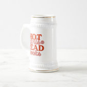 Heiße Mädchen lesen Bücher Bierglas (Vorderseite Links)