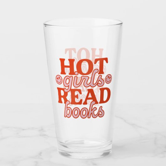 Heiße Mädchen lesen Bücher Glas (Vorderseite)