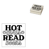 Heiße Mädchen lesen Bücher Gummistempel (Stempel)
