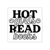 Heiße Mädchen lesen Bücher Gummistempel (Prägung)