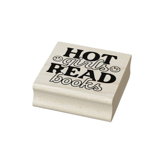 Heiße Mädchen lesen Bücher Gummistempel (Stempel)