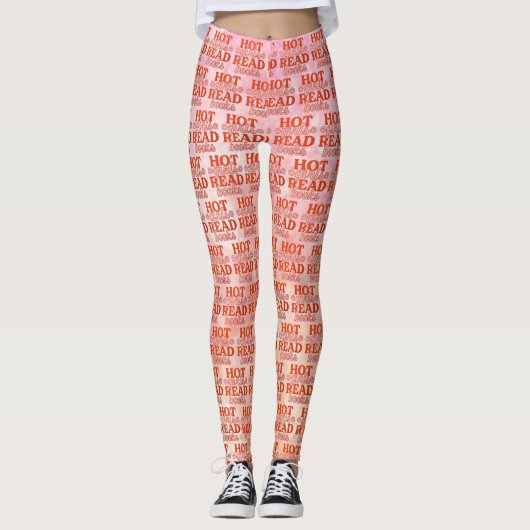 Heiße Mädchen lesen Bücher Leggings (Vorderseite)