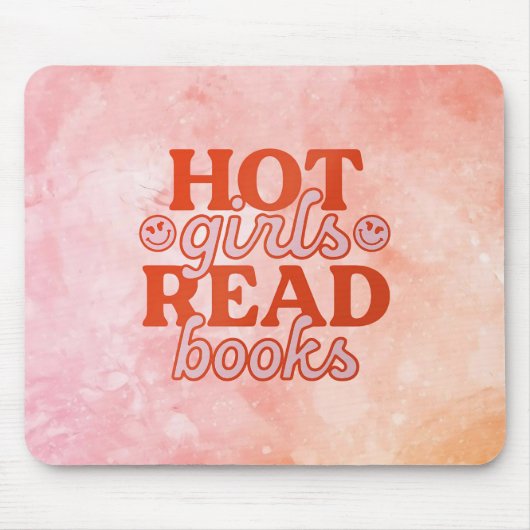 Heiße Mädchen lesen Bücher Mousepad (Vorne)