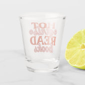 Heiße Mädchen lesen Bücher Schnapsglas (Rückseite)