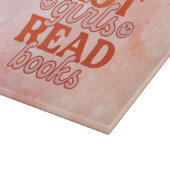 Heiße Mädchen lesen Bücher Schneidebrett (Ecke)