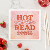 Heiße Mädchen lesen Bücher Serviette (Beispiel)