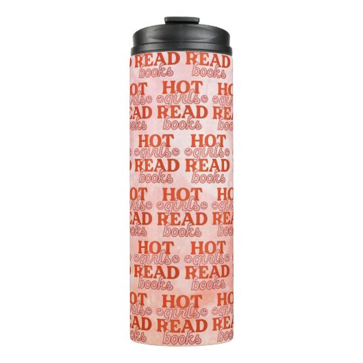 Heiße Mädchen lesen Bücher Thermosbecher (Vorderseite)