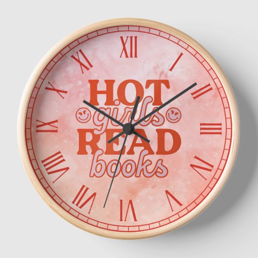 Heiße Mädchen lesen Bücher Uhr (Vorderseite)