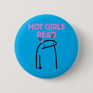 Heiße Mädchen lesen Button