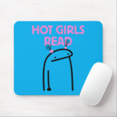 Heiße Mädchen lesen Mousepad (Mit Mouse)