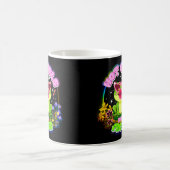 Heiße Mädchen lieben Frösche Lustiger Süßer Frosch Kaffeetasse (Mittel)