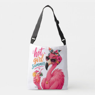 Heiße Mädchen Sommer Flamingo mit Sonnenbrille Tragetaschen Mit Langen Trägern