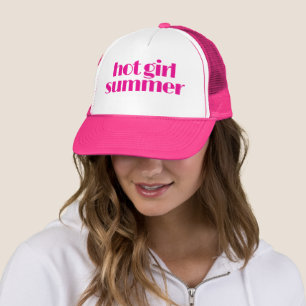 Heiße Mädchen Sommer Rosa Trucker-Mütze Retro Ro Truckerkappe