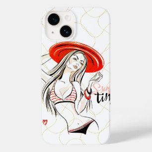 Heiße Mädchen Sommerzeit Case-Mate iPhone 14 Hülle