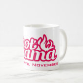 Heiße Mama Backzeit Fälliges Datum Rosa Tasse (VorderseiteRechts)