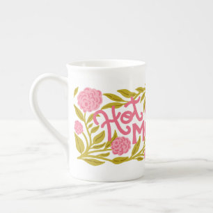 Heiße Mama Muttertags Bone China Tasse