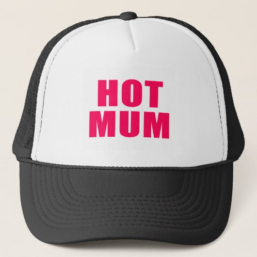 Heiße Mama Truckerkappe (Vorderseite)