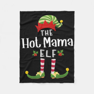 Heiße Mama Weihnachtself Passende Pyjama X-mas-Par Fleecedecke