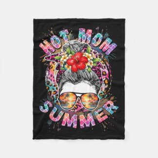 Heiße Mutter Sommer Retro Tropischer Urlaub Strand Fleecedecke