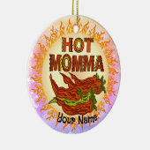Heiße Mutti Keramik Ornament (Rechts)